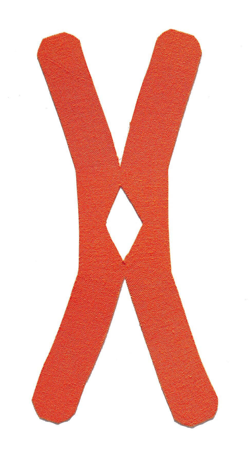 The Perforated X shape kinesiology tape cut