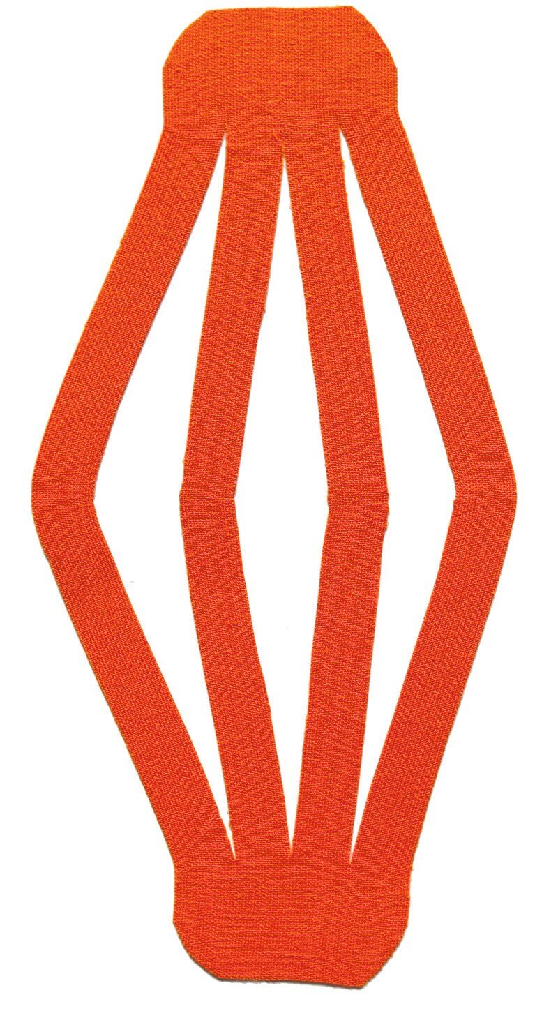 The Web shape kinesiology tape cut