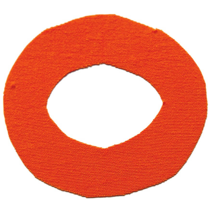 Kinesio-Tape-Schnitt in O-Form
